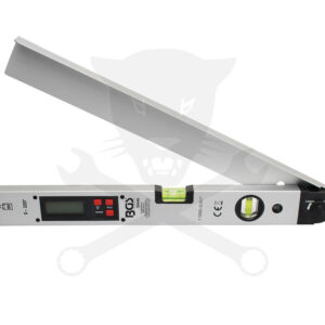 Szögmérő digitális 450 mm vízmértékkel LCD kijelzős BGS