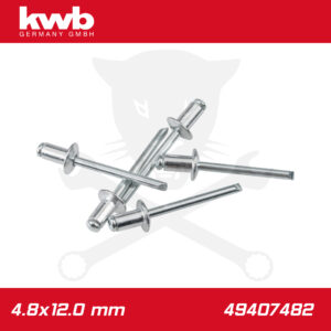 Popszegecs, alu-horganyzott DIN 7337 4.8x12.0 mm 50 db-os - KWB