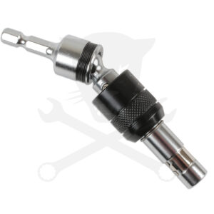 Bit tartó 1/4"-os, fúrógépbe fogható Csuklós / Fix 2:1-ben - Laser