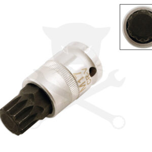 Rátűzőkulcs - crowa+bit 1/2" XZN - Spline M17 - Laser