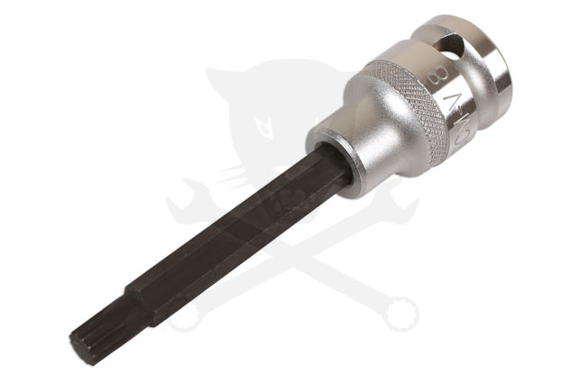 Rátűzőkulcs - crowa+bit 1/2" XZN - Spline M08 x 100 mm