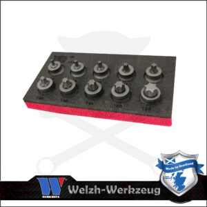 Rátűzőkulcs készlet 3/8" Torx T10-T55 mm - extra alacsony - Welzh