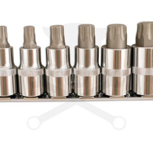 Rátűzőkulcs - crowa+bit készlet Torx Plus® 6 darabos TP45 - TP80 1/2"