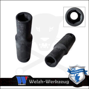 Lok-Typ Légkulcsfej - gépifej 3/8" 8 mm 6 lap hosszú - Welzh