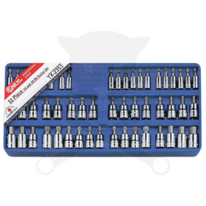 Tálcás Genius torx készlet rátűzőkulcs 53 db-os - 1/3
