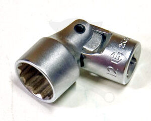 Dugókulcs - crowafej 1/4" 12 szög csuklós 12 mm Genius