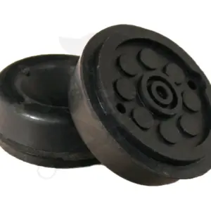 Gumipogácsa krokodil emelőhöz  44/15 mm - pöttyös - fekete