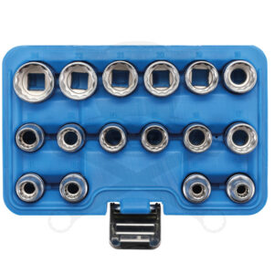 Dugókulcs készlet 1/2" 12 sz. 8-24 mm 16 db-os