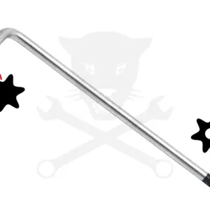 Torxkulcs "L" alakú extra hosszú T45 torx-lyukas torx - BGS