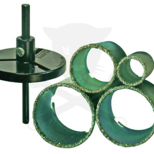 Körkivágó készlet csempéhez 4+2 db-os 33-53-67-73 mm - BGS