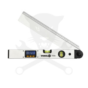 Szögmérő digitális 400 mm vízmértékkel LCD kijelzős Vorel