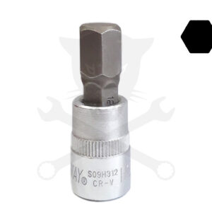 Rátűzőkulcs - crowa+bit 3/8" imbusz 12 mm
