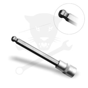 Rátűzőkulcs - crowa+bit 1/2" imbusz  8 mm, hosszú, gömbvégű