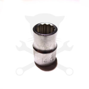 Dugókulcs - crowafej 1/2" 12 szög normál 14 mm Genius