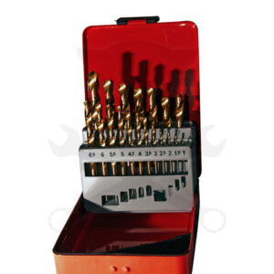 Csigafúró készlet HSS TiN Titán bevonatú 19 db-os 1.0-10.0 mm Ellient