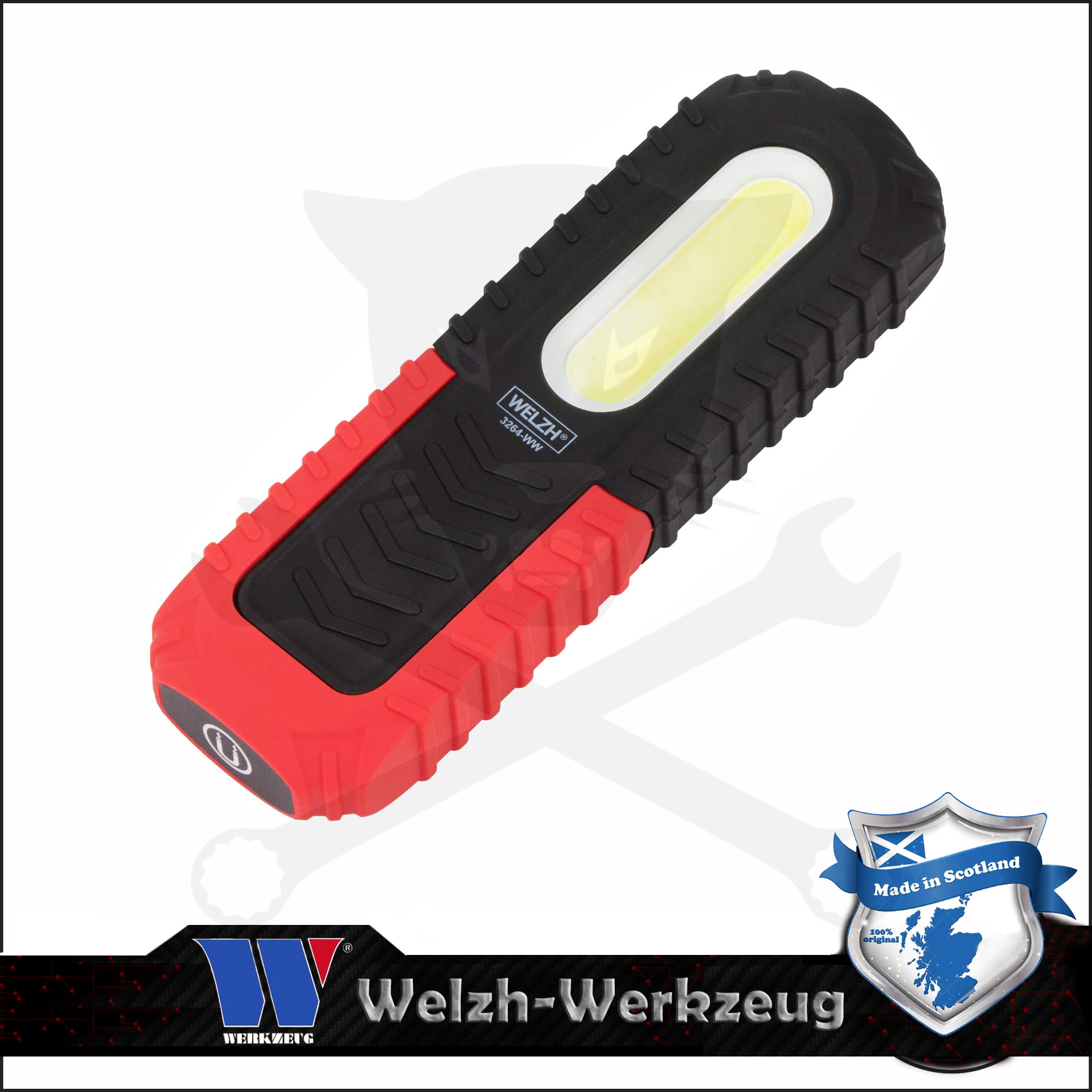 Szerelőlámpa LED COB ledes akkuslámpa - Li-Ion, IPX6 3W 350 Lumen