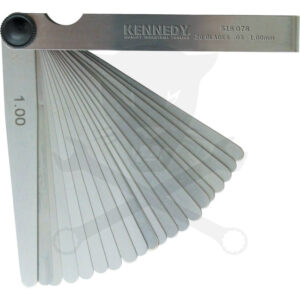 Hézagmérő készlet 20 lapos 0,05 - 1,0 mm Kennedy (KEN-518-0780K)