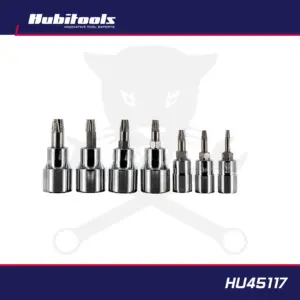 Csavarkiszedő készlet 7 db-os - sérült BKNY Torx csavarokhoz 1/4" T10-T40