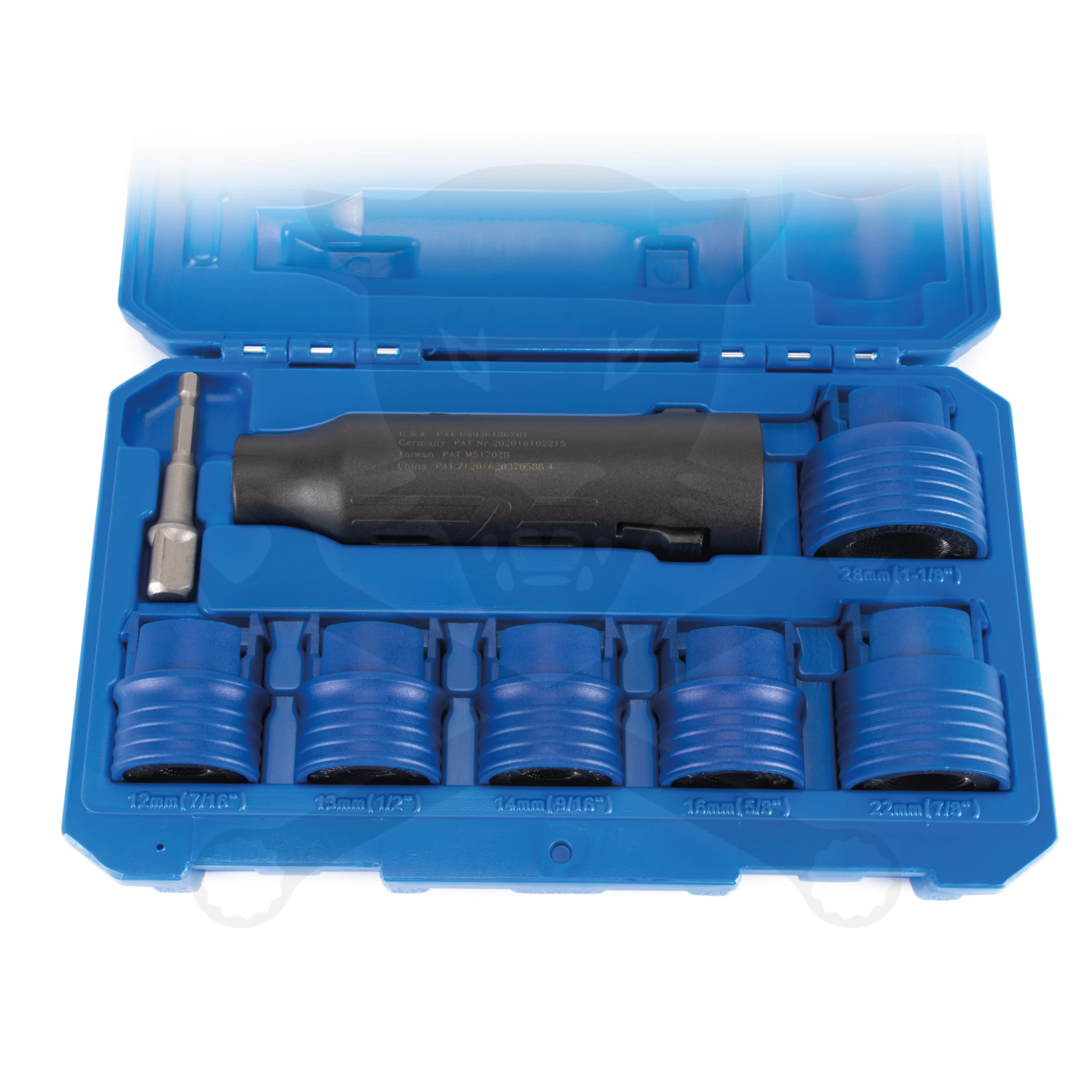 Kerékcsavar és tőcsavar menet-tisztító 6+2 db-os készlet - Laser Tools - Image 3