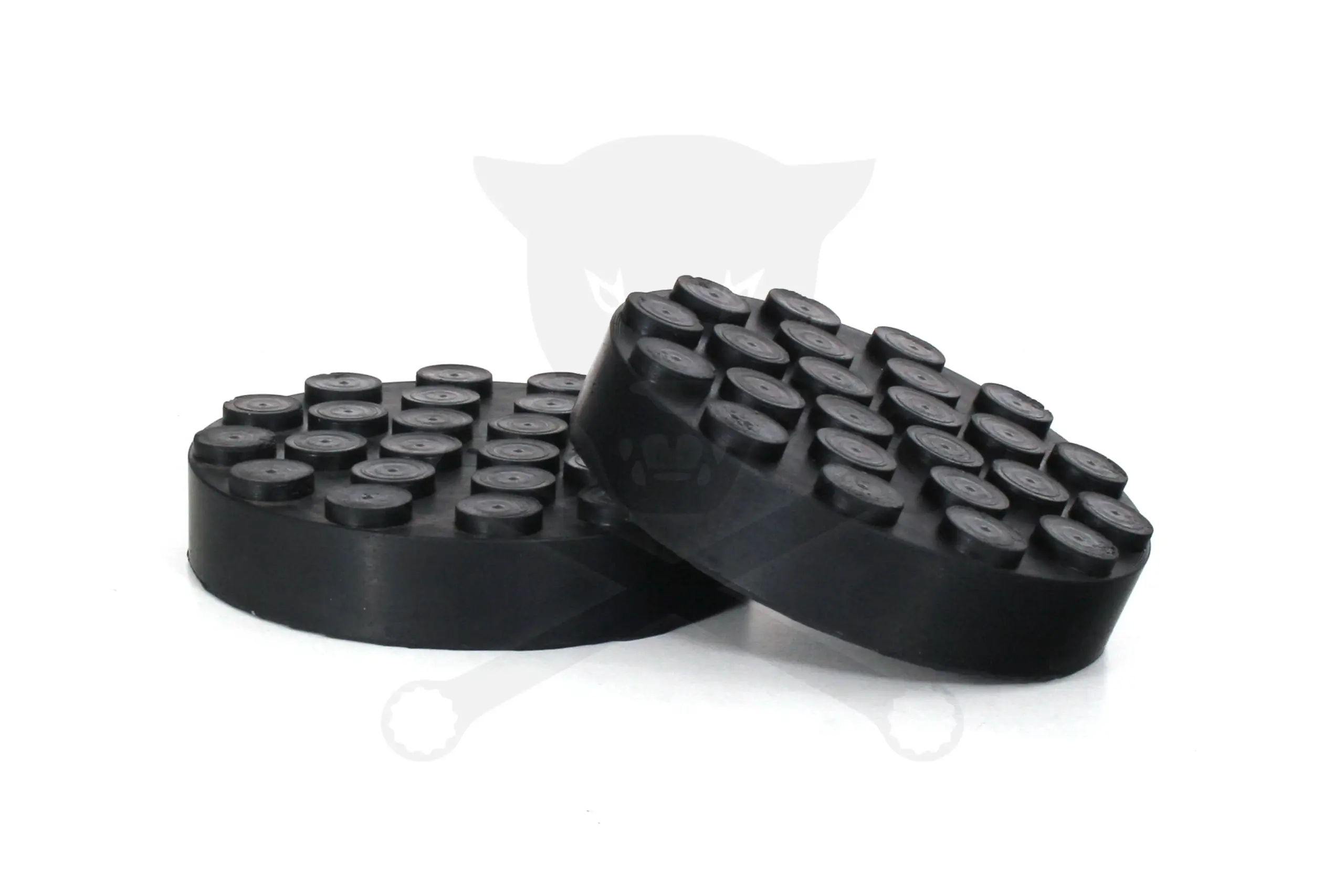 Gumipogácsa csápos emelőhöz 120/ 85 mm-es peremes+betét pöttyös - Image 3