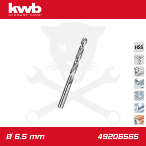 Csigafúró  6,5 mm HSS-G DIN 338 Silver Star - KWB