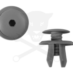 Műanyag patent készlet benyomós, (Világos Szürke) VW-hez 10 db -