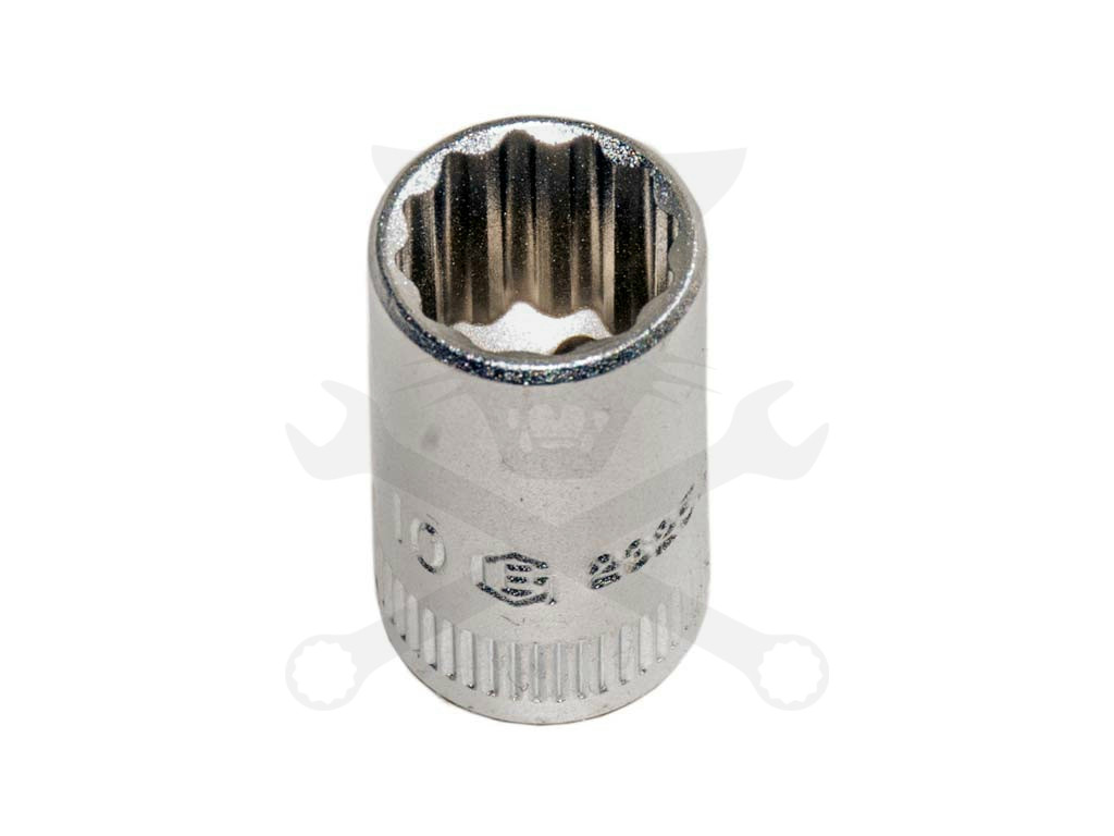 Dugókulcs - crowafej 1/4" 12 lap normál 8,0 mm Genius