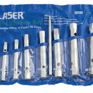 Csőkulcs készlet 6 - 22 mm 8+1 db-os - hajtószárral - Laser