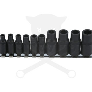 Adapter készlet menetfúrókhoz 10 db-os 4 lapú M1.5-M14 -mágneses-  Laser