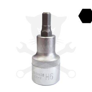 Rátűzőkulcs - crowa+bit 1/2" imbusz  6 mm x  56 mm - Jonnesway