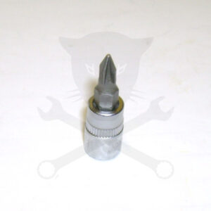 Rátűzőkulcs - crowa+bit 1/4" kereszt PZ1