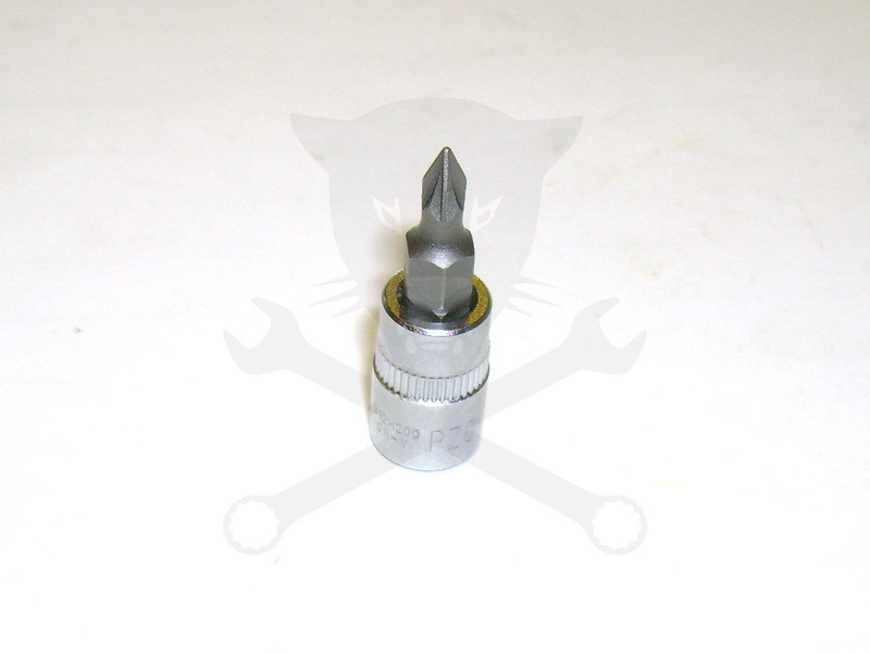 Rátűzőkulcs - crowa+bit 1/4" kereszt PZ0