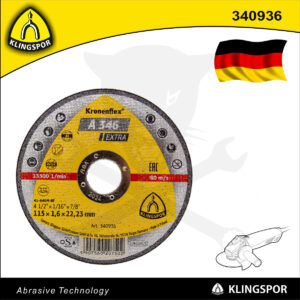 Vágókorong 115x1.6 mm A346 Extra - acél és inox - Klingspor