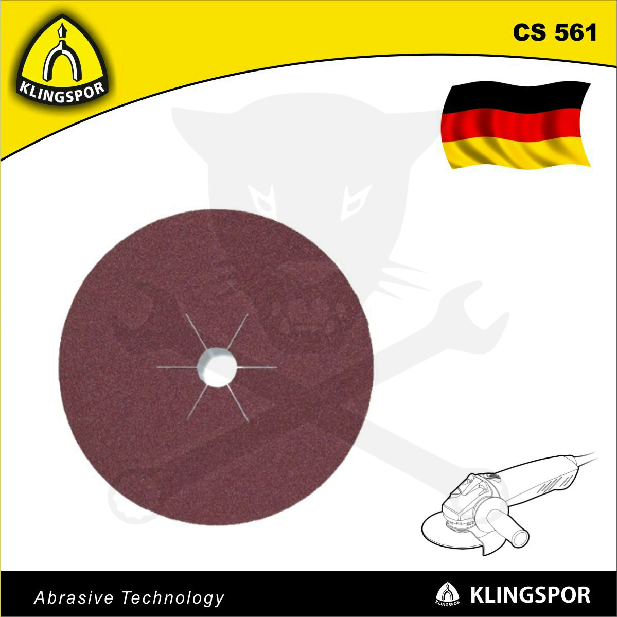 Fíbertárcsa 125x22 mm P 80 - fémre - CS 561 Klingspor