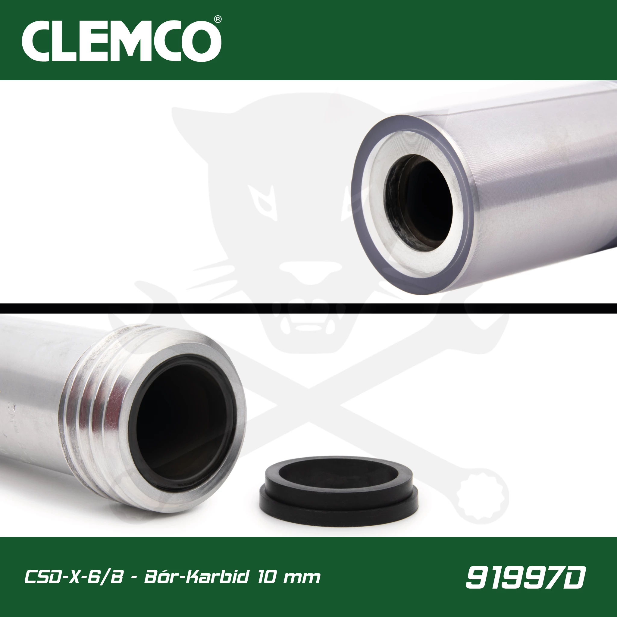 Homokfúvó géphez CLEMCO fúvóka - Bór-Karbid 10 mm x 160 mm - CSD-X-6/B - Image 2
