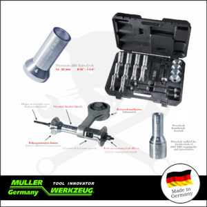 Szilent és csapágy ki-beszerelő klt 14-32 mm - XS - MÜLLER