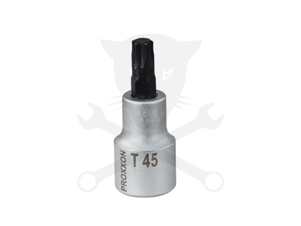 Rátűzőkulcs - crowa+bit 1/2" torx T45 normál Proxxon