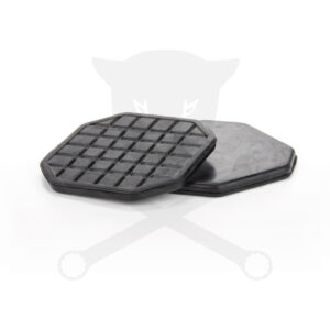 Gumipogácsa krokodil emelőhöz  92x8 mm / 8 lapú T83508-hoz Fekete