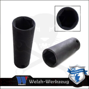 Lok-Typ Légkulcsfej - gépifej 1/2" 13 mm 6 lap hosszú - Welzh