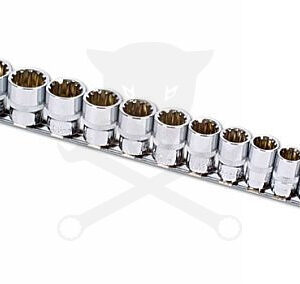 Dugókulcs - crowafej készlet 3/8" Gear Lock - Alldrive 18 db 6-24 mm