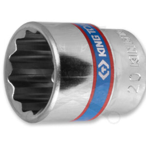 Dugókulcs - crowafej 3/8" 12 lap normál 20 mm