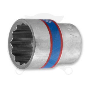 Dugókulcs - crowafej 3/8" 12 lap normál 17 mm
