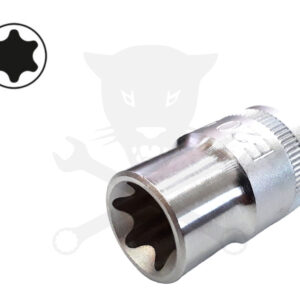 Dugókulcs - crowafej 3/8" belső torx E20 Genius