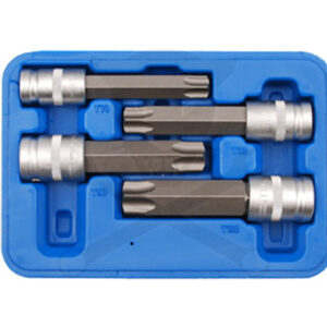 Rátűzőkulcs - crowa+bit készlet furatos torx 4 db  T70-T80-T90-T100