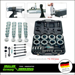Szilent és csapágy ki-beszerelő klt 74-112 mm - XL - MÜLLER
