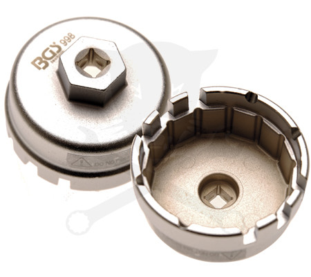 Olajszűrő leszedő dugókulcs 14 lapos, 64,5 mm-es 3/8" BGS TOYOTA