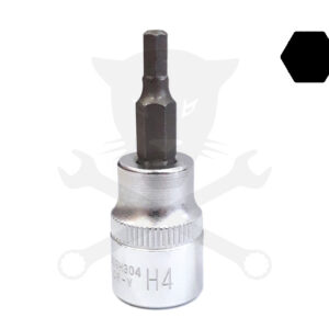 Rátűzőkulcs - crowa+bit 3/8" imbusz 4 mm