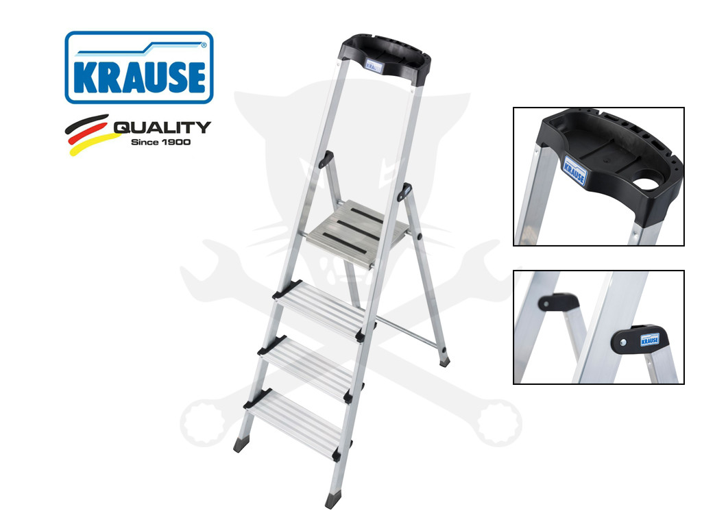 Létra ALU lépcsőfokos álló 1x 4 fokos - Krause Monto SEPURO