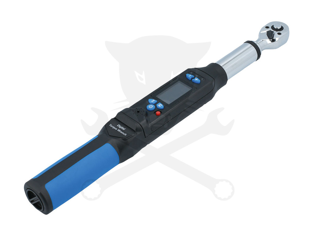 Nyomatékkulcs, digitális + szögelfordulás mérő 20-100 Nm 3/8" Laser
