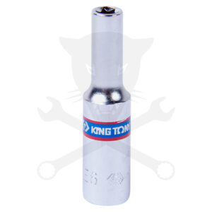 Dugókulcs - crowafej 1/4" belső torx hosszított E06 KingTony